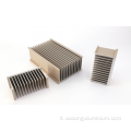 Profili in alluminio materiali industriali del dissipatore di calore dentellato